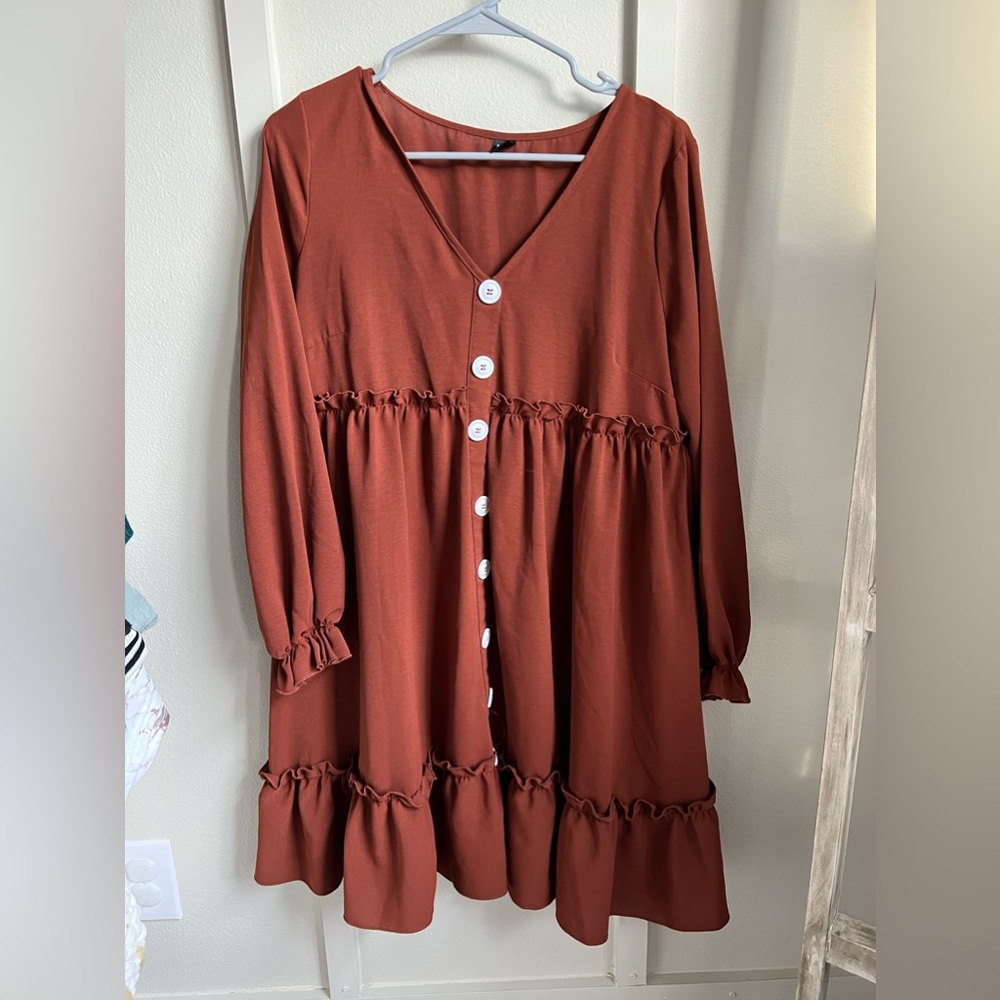 Shein Burnt Orange Dress
